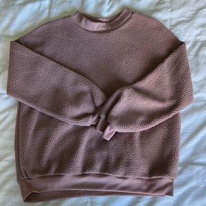 Fuzzy Pink Sweatshirt